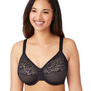 WACOAL  Visual Effects Minimizer Bra- 34 DD in Black